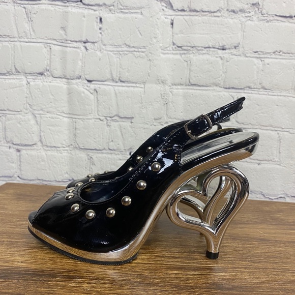 BOLARO SUMMER heart heels peep toe - Picture 5 of 10